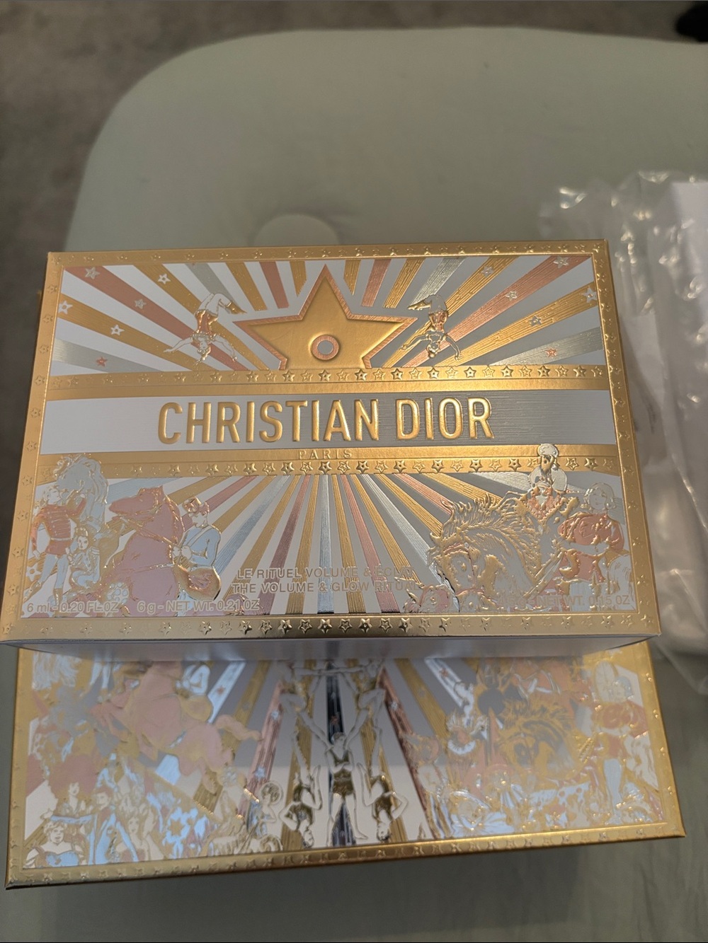 Dior White and Gold Decorative Gift Box Set - Picture 4 of 6